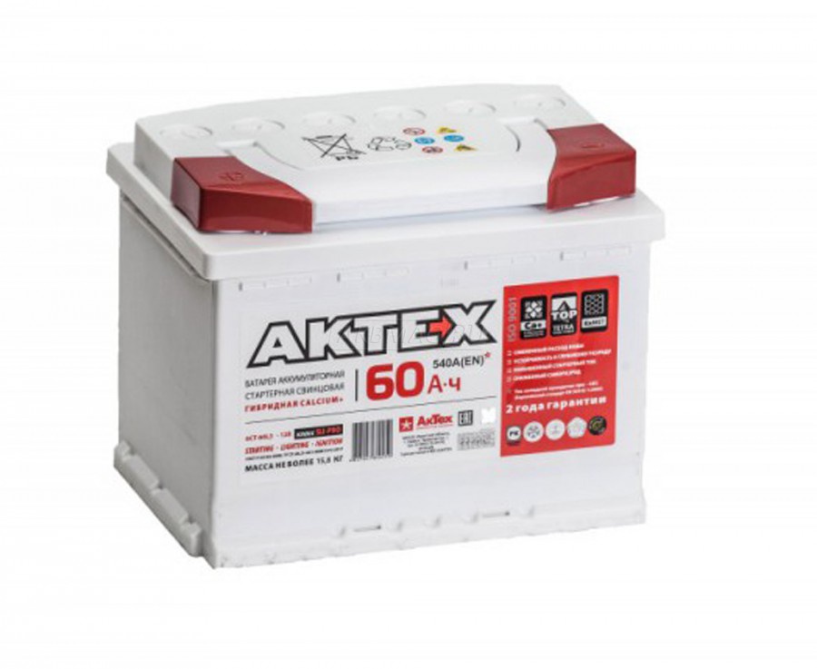 АKTEX 60 А/ч  о.п. АТ 60-3-R ток 540