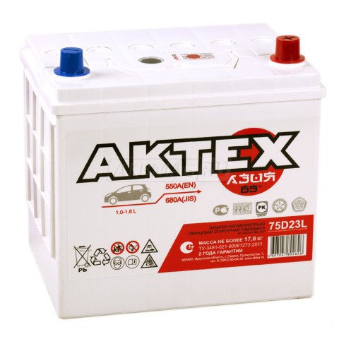 АKTEX Asia 65 А/ч  о.п. ток 550
