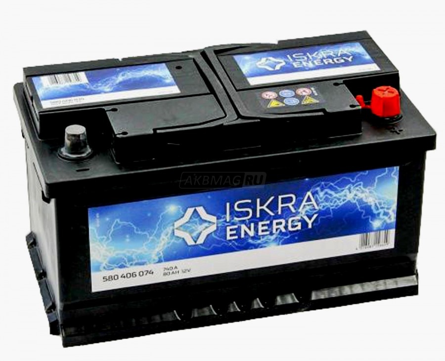 ISKRA ENERGY 6СТ-80.0 (580 406 074) низкий