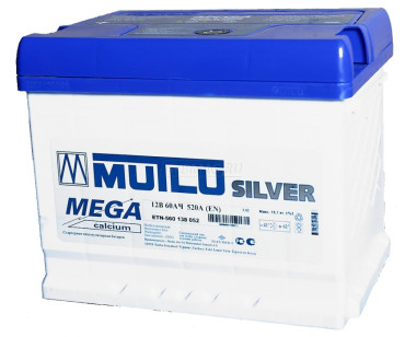 Mutlu Blu Silver 6СТ - 60 R+ низкая