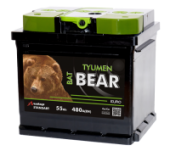 Аккумулятор Медведь BatBEAR 55L 55Ач 480А прям. пол.